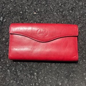 Vintage like new Red Leather wallet